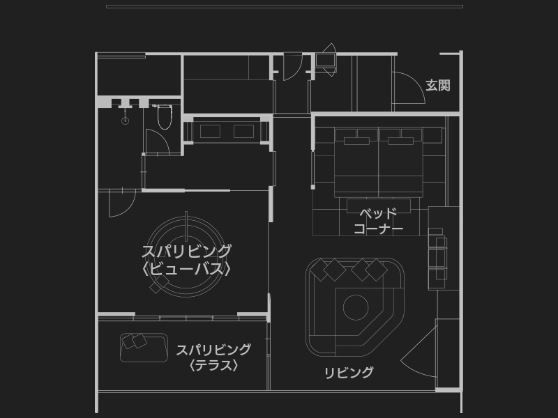 天月：間取り